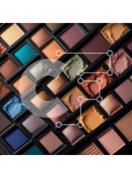 Σετ των 2 Intra Συλλεκτικό Ξύλινο Παζλ Plywood  4mm - Ζωντανή παλέτα σκιών από κοντά Σε Ξύλινο Κουτί - Διαστάσεις: 10x10 cm – 25 κομμάτια