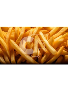 Σετ των 2 Intra Συλλεκτικό Ξύλινο Παζλ Plywood  4mm - Σωρός πατάτες τηγανιτές Σε Ξύλινο Κουτί - Διαστάσεις: 10x10 cm – 25 κομμάτια