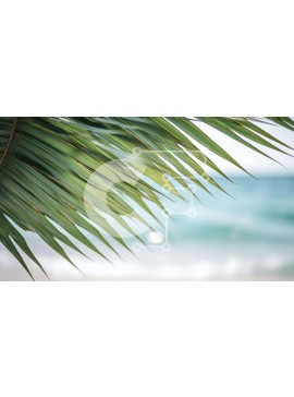 Intra Συλλεκτικό Ξύλινο Παζλ Plywood  4mm - Palm Leaf by the Beach Σε Ξύλινο Κουτί - Διαστάσεις: 10x10 cm – 25 κομμάτια