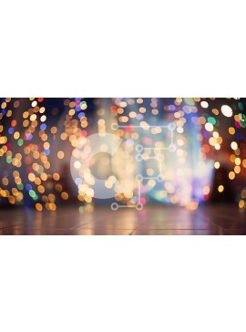 Intra Συλλεκτικό Ξύλινο Παζλ Plywood  4mm - Έντονα φωτισμένα φώτα σε ένα θολό δωμάτιο Σε Ξύλινο Κουτί - Διαστάσεις Puzzle: 10x10 cm – 25 κομμάτια