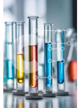 Intra Συλλεκτικό Ξύλινο Παζλ Plywood  4mm - Γυαλικά Εργαστηρίου Χημείας με Πολύχρωμα Υγρά Σε Ξύλινο Κουτί - Διαστάσεις Puzzle: 10x10 cm – 25 κομμάτια