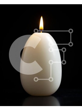 Intra Συλλεκτικό Ξύλινο Παζλ Plywood  4mm - Λευκό κερί αυγών σε μαύρο φόντο Σε Ξύλινο Κουτί - Διαστάσεις Puzzle: 10x10 cm – 25 κομμάτια