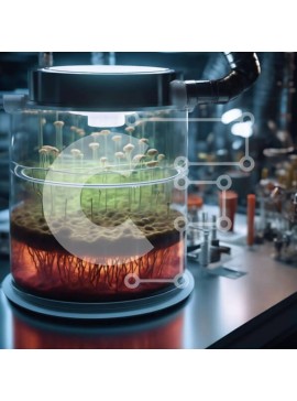 Intra Συλλεκτικό Ξύλινο Παζλ Plywood  4mm - Εργαστήριο Βοτανικής Έρευνας Γυάλινο Δοχείο με Φυτά και Εξοπλισμό Σε Ξύλινο Κουτί - Διαστάσεις Puzzle: 10x10 cm – 25 κομμάτια