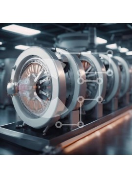 Intra Συλλεκτικό Ξύλινο Παζλ Plywood  4mm - Οθόνη βιομηχανικών κινητήρων και γραναζιών Σε Ξύλινο Κουτί - Διαστάσεις Puzzle: 10x10 cm – 25 κομμάτια