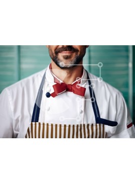 Intra Συλλεκτικό Ξύλινο Παζλ Plywood  4mm - Ευτυχισμένος σεφ με ενδυμασία σεφ Σε Ξύλινο Κουτί - Διαστάσεις Puzzle: 10x10 cm – 25 κομμάτια