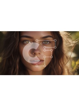 Intra Συλλεκτικό Ξύλινο Παζλ Plywood  4mm - Νεαρή γυναίκα που στέκεται στο γρασίδι Σε Ξύλινο Κουτί - Διαστάσεις Puzzle: 10x10 cm – 25 κομμάτια