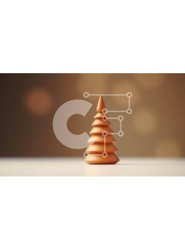 Intra Συλλεκτικό Ξύλινο Παζλ Plywood  4mm - Ξύλινο δέντρο παιχνιδιών για διακόσμηση Σε Ξύλινο Κουτί - Διαστάσεις Puzzle: 10x10 cm – 25 κομμάτια