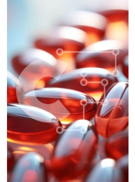 Intra Συλλεκτικό Ξύλινο Παζλ Plywood  4mm - Κοντινό πλάνο των καψουλών Red Gel Σε Ξύλινο Κουτί - Διαστάσεις Puzzle: 10x10 cm – 25 κομμάτια