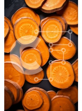 Σετ των 2 Intra Συλλεκτικό Ξύλινο Παζλ Plywood  4mm - Σωρός από φέτες καρότου σε διαφορετικά σχήματα και μεγέθη Σε Ξύλινο Κουτί - Διαστάσεις: 10x10 cm – 25 κομμάτια