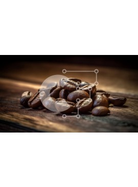 Σετ των 2 Intra Συλλεκτικό Ξύλινο Παζλ Plywood  4mm - Όμορφη νεκρή φύση από κόκκους καφέ σε ένα ξύλινο τραπέζι Σε Ξύλινο Κουτί - Διαστάσεις: 10x10 cm – 25 κομμάτια