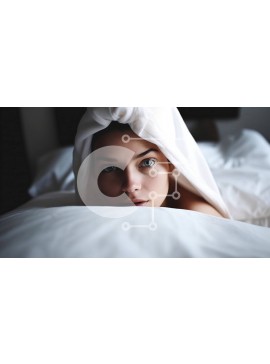 Intra Συλλεκτικό Ξύλινο Παζλ Plywood  4mm - Χαλαρώστε και ξεκουραστείτε με αυτήν την εικόνα μιας γυναίκας που κοιμάται Σε Ξύλινο Κουτί - Διαστάσεις Puzzle: 10x10 cm – 25 κομμάτια