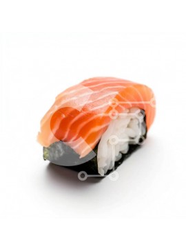 Σετ των 2 Intra Συλλεκτικό Ξύλινο Παζλ Plywood  4mm - Ρολό σούσι με σολομό και ρύζι | Νόστιμη ιαπωνική κουζίνα Σε Ξύλινο Κουτί - Διαστάσεις: 10x10 cm – 25 κομμάτια