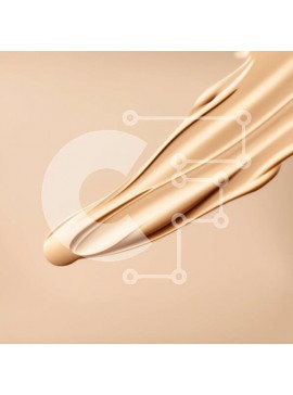 Σετ των 2 Intra Συλλεκτικό Ξύλινο Παζλ Plywood  4mm - Άψογο μακιγιάζ: Κοντινό πλάνο του προσώπου της γυναίκας με απαλό και ομοιόμορφα εφαρμοσμένο μπεζ ίδρυμα Σε Ξύλινο Κουτί - Διαστάσεις: 10x10 cm – 25 κομμάτια