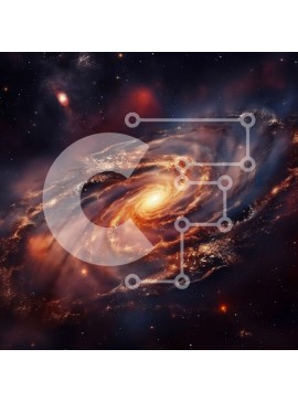 Intra Συλλεκτικό Ξύλινο Παζλ Plywood  4mm - Εκπληκτική εικόνα ενός σπειροειδούς γαλαξία - πιθανότατα ο Γαλαξίας Σε Ξύλινο Κουτί - Διαστάσεις: 10x10 cm – 25 κομμάτια