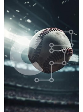 Intra Συλλεκτικό Ξύλινο Παζλ Plywood  4mm - Συναρπαστική δράση του μπέιζμπολ σε ένα άδειο στάδιο Σε Ξύλινο Κουτί - Διαστάσεις Puzzle: 10x10 cm – 25 κομμάτια