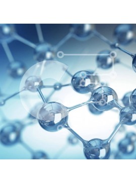 Intra Συλλεκτικό Ξύλινο Παζλ Plywood  4mm - Κοντινή όψη ενός μορίου με άτομα άνθρακα, υδρογόνου και οξυγόνου Σε Ξύλινο Κουτί - Διαστάσεις Puzzle: 10x10 cm – 25 κομμάτια