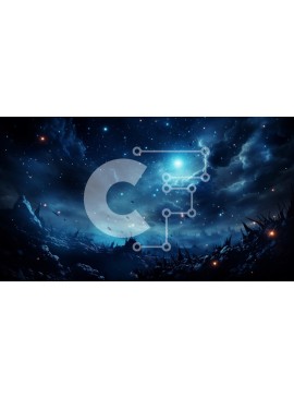 Intra Συλλεκτικό Ξύλινο Παζλ Plywood  4mm - Εκπληκτική εικόνα μιας σκοτεινής και θυελλώδους νύχτας με λαμπερά αστέρια Σε Ξύλινο Κουτί - Διαστάσεις Puzzle: 10x10 cm – 25 κομμάτια