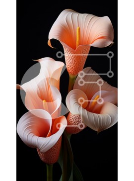 Σετ των 2 Intra Συλλεκτικό Ξύλινο Παζλ Plywood  4mm - Εκπληκτικό μπουκέτο με λουλούδια παιώνιας σε ανοιχτό και σκούρο ροζ Σε Ξύλινο Κουτί - Διαστάσεις: 10x10 cm – 25 κομμάτια