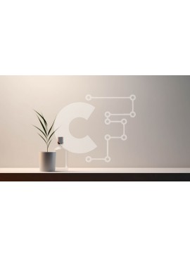 Intra Συλλεκτικό Ξύλινο Παζλ Plywood  4mm - Βάζο με φυτό στο ράφι μπροστά από λευκό τοίχο Σε Ξύλινο Κουτί - Διαστάσεις Puzzle: 10x10 cm – 25 κομμάτια