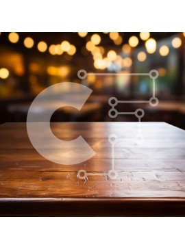 Intra Συλλεκτικό Ξύλινο Παζλ Plywood  4mm - Ξύλινο Τραπέζι με Λευκό Τραπεζομάντηλο σε Εστιατόριο με χαμηλό φωτισμό Σε Ξύλινο Κουτί - Διαστάσεις Puzzle: 10x10 cm – 25 κομμάτια