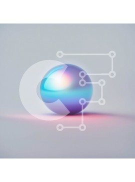 Intra Συλλεκτικό Ξύλινο Παζλ Plywood  4mm - Δονούμενη και εντυπωσιακή εικόνα μιας πολύχρωμης ιριδίζουσας μπάλας Σε Ξύλινο Κουτί - Διαστάσεις Puzzle: 10x10 cm – 25 κομμάτια