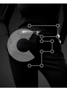 Intra Συλλεκτικό Ξύλινο Παζλ Plywood  4mm - Κομψή γυναίκα με μαύρη στολή με ζώνη Σε Ξύλινο Κουτί - Διαστάσεις Puzzle: 10x10 cm – 25 κομμάτια