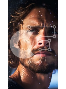 Intra Συλλεκτικό Ξύλινο Παζλ Plywood  4mm - Σοβαρός άνθρωπος που στέκεται στη βροχή | Δωρεάν φωτογραφία Σε Ξύλινο Κουτί - Διαστάσεις Puzzle: 10x10 cm – 25 κομμάτια