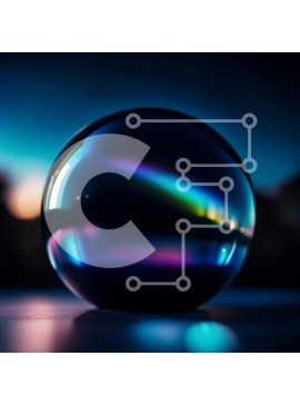 Intra Συλλεκτικό Ξύλινο Παζλ Plywood  4mm - Μυστηριώδης και μαγευτική ασπρόμαυρη εικόνα μιας κρυστάλλινης μπάλας τη νύχτα Σε Ξύλινο Κουτί - Διαστάσεις Puzzle: 10x10 cm – 25 κομμάτια