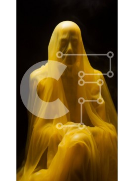 Intra Συλλεκτικό Ξύλινο Παζλ Plywood  4mm - Μυστηριώδης φιγούρα που κρύβεται στον καπνό Σε Ξύλινο Κουτί - Διαστάσεις Puzzle: 10x10 cm – 25 κομμάτια