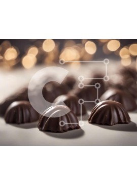 Σετ των 2 Intra Συλλεκτικό Ξύλινο Παζλ Plywood  4mm - Νόστιμα κουφέτα σοκολάτας σε ένα κομψά διακοσμημένο τραπέζι Σε Ξύλινο Κουτί - Διαστάσεις: 10x10 cm – 25 κομμάτια