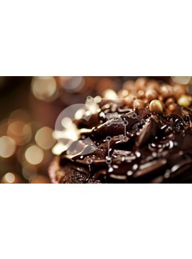 Σετ των 2 Intra Συλλεκτικό Ξύλινο Παζλ Plywood  4mm - Περίτεχνα διακοσμημένο Cupcake σοκολάτας με ψεκασμούς Σε Ξύλινο Κουτί - Διαστάσεις: 10x10 cm – 25 κομμάτια