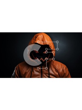 Intra Συλλεκτικό Ξύλινο Παζλ Plywood  4mm - Άτομο που φορά πορτοκαλί φούτερ με φανάρι Σε Ξύλινο Κουτί - Διαστάσεις Puzzle: 10x10 cm – 25 κομμάτια