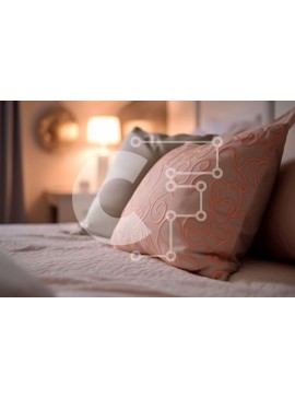 Intra Συλλεκτικό Ξύλινο Παζλ Plywood  4mm - Άνετο υπνοδωμάτιο με λευκά ανακουφιστικά και λουλουδάτα μαξιλάρια Σε Ξύλινο Κουτί - Διαστάσεις Puzzle: 10x10 cm – 25 κομμάτια