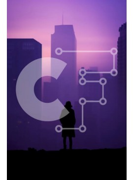 Intra Συλλεκτικό Ξύλινο Παζλ Plywood  4mm - Ο ορίζοντας της πόλης στο σούρουπο με σιλουέτα φιγούρα Σε Ξύλινο Κουτί - Διαστάσεις Puzzle: 10x10 cm – 25 κομμάτια