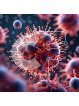 Intra Συλλεκτικό Ξύλινο Παζλ Plywood  4mm - Διαφορετικοί μικροοργανισμοί σε σκούρο φόντο Σε Ξύλινο Κουτί - Διαστάσεις Puzzle: 10x10 cm – 25 κομμάτια