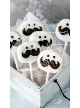 Intra Συλλεκτικό Ξύλινο Παζλ Plywood  4mm - Ποικιλία κέικ ποπ με μουστάκια σε ανοιχτό κουτί Σε Ξύλινο Κουτί - Διαστάσεις: 10x10 cm – 25 κομμάτια