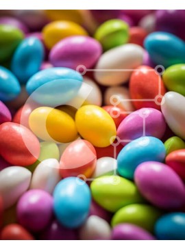 Σετ των 2 Intra Συλλεκτικό Ξύλινο Παζλ Plywood  4mm - Συλλογή ανάμεικτων ζαχαρωτών Σε Ξύλινο Κουτί - Διαστάσεις: 10x10 cm – 25 κομμάτια