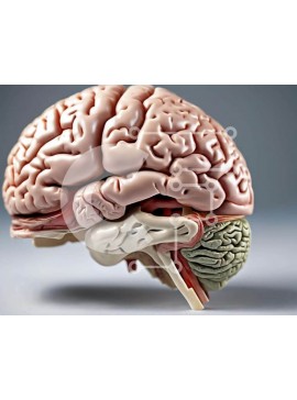 Intra Συλλεκτικό Ξύλινο Παζλ Plywood  4mm - Πολύχρωμο μοντέλο ανθρώπινου εγκεφάλου για εκπαίδευση και έρευνα Σε Ξύλινο Κουτί - Διαστάσεις Puzzle: 10x10 cm – 25 κομμάτια