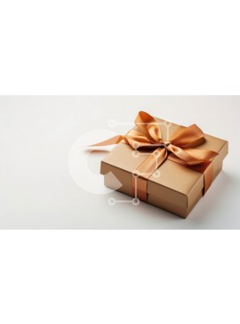 Intra Συλλεκτικό Ξύλινο Παζλ Plywood  4mm - Άδειο κουτί δώρου τυλιγμένο σε καφέ χαρτί με κορδέλα Σε Ξύλινο Κουτί - Διαστάσεις Puzzle: 10x10 cm – 25 κομμάτια