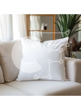 Intra Συλλεκτικό Ξύλινο Παζλ Plywood  4mm - Λευκός καναπές στο σαλόνι με φυτό σε γλάστρα και χαλί Σε Ξύλινο Κουτί - Διαστάσεις Puzzle: 10x10 cm – 25 κομμάτια