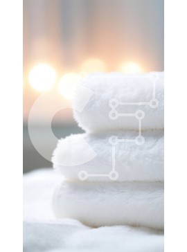 Intra Συλλεκτικό Ξύλινο Παζλ Plywood  4mm - Στοίβα από μαλακές και αφράτες λευκές πετσέτες Σε Ξύλινο Κουτί - Διαστάσεις Puzzle: 10x10 cm – 25 κομμάτια