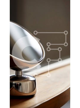 Intra Συλλεκτικό Ξύλινο Παζλ Plywood  4mm - Καθρέφτης μπάνιου με ράφι και προϊόντα περιποίησης από κοντά Σε Ξύλινο Κουτί - Διαστάσεις Puzzle: 10x10 cm – 25 κομμάτια