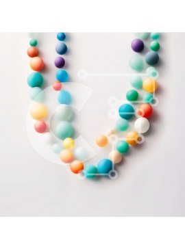 Intra Συλλεκτικό Ξύλινο Παζλ Plywood  4mm - Ζωντανή οθόνη μπαλονιών σε λευκό φόντο Σε Ξύλινο Κουτί - Διαστάσεις Puzzle: 10x10 cm – 25 κομμάτια