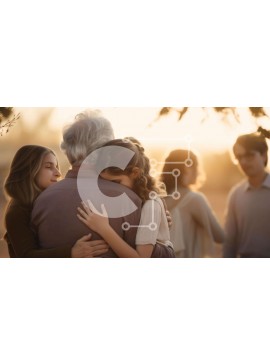 Intra Συλλεκτικό Ξύλινο Παζλ Plywood  4mm - Οικογενειακή Αγάπη και Ενότητα Σε Ξύλινο Κουτί - Διαστάσεις Puzzle: 10x10 cm – 25 κομμάτια