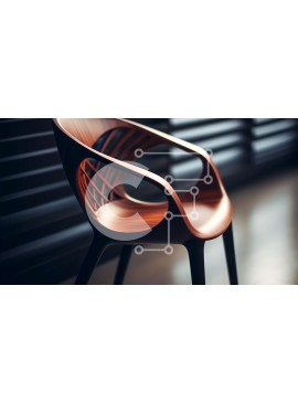 Intra Συλλεκτικό Ξύλινο Παζλ Plywood  4mm - Μοντέρνα κομψή καρέκλα Σε Ξύλινο Κουτί - Διαστάσεις Puzzle: 10x10 cm – 25 κομμάτια