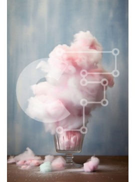 Σετ των 2 Intra Συλλεκτικό Ξύλινο Παζλ Plywood  4mm - Γυάλινο βάζο γεμάτο με καραμέλα βαμβακιού - γλυκό και ζωηρόχρωμο στοκ φωτογραφία Σε Ξύλινο Κουτί - Διαστάσεις: 10x10 cm – 25 κομμάτια