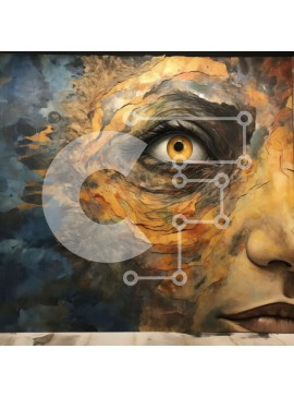 Σετ των 2 Intra Συλλεκτικό Ξύλινο Παζλ Plywood  4mm - Γαλήνη και ηρεμία - Όμορφο πορτρέτο μιας γυναίκας Σε Ξύλινο Κουτί - Διαστάσεις: 10x10 cm – 25 κομμάτια