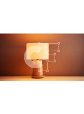 Intra Συλλεκτικό Ξύλινο Παζλ Plywood  4mm - Ξύλινο Επιτραπέζιο Φωτιστικό με Λευκή Απόχρωση Σε Ξύλινο Κουτί - Διαστάσεις Puzzle: 10x10 cm – 25 κομμάτια