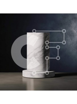 Intra Συλλεκτικό Ξύλινο Παζλ Plywood  4mm - Κομψή εικόνα μιας λευκής μαρμάρινης στήλης Σε Ξύλινο Κουτί - Διαστάσεις Puzzle: 10x10 cm – 25 κομμάτια