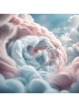 Intra Συλλεκτικό Ξύλινο Παζλ Plywood  4mm - Εκπληκτική εικόνα ενός ροζ και λευκού σύννεφου στον ουρανό Σε Ξύλινο Κουτί - Διαστάσεις: 10x10 cm – 25 κομμάτια